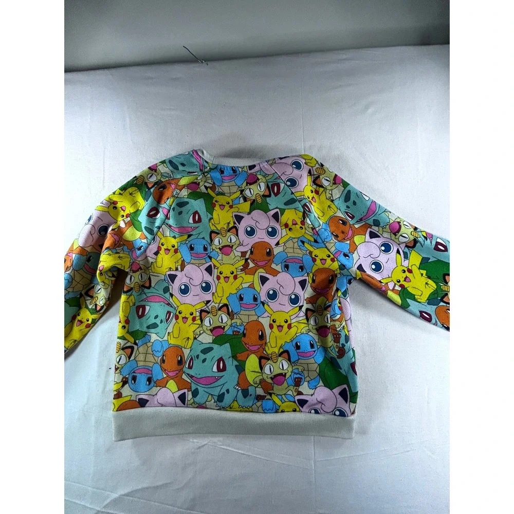 Pokemon‎ All Over Print Sweatshirt Youth XL 14-16 Pikachu Bulbasaur Charmander